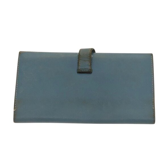 HERMES Baan Wallet Leather 2Set Pink Light Blue Auth fm4833 - Picture 12 of 16